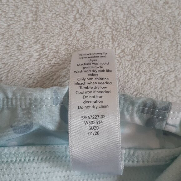 Athleta Girl Girl's Size XXL/16 Teal Camo Game Point Tennis Active Skort - Picture 4 of 11